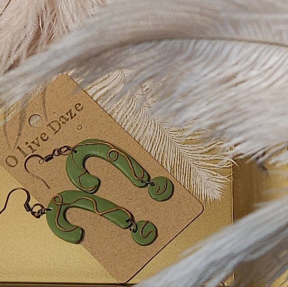 Polymer Clay Earrings - Picture 1 of 3